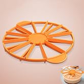 Round Cake Slice &amp; Pie Slicer Marker, Cake Divider, Cheesecake Cutter, 10 or 12 Slices Double Sided Cake Portion Marker, Works for Cakes 10 Inches Diameter