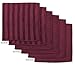 DII Microfiber Multi Purpose Cloths for Dishes, Stainless Steel and Glass for Cleaning, Drying and Polishing,12x12 (Set of 6) - Wine