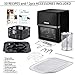 PINSOON 10-Quart Air Fryer, Rotisserie Shaft & Layer Racks & Nonstick Basket, Electric Hot Air Fryer Oven Oilless Cooker, 12 Accessories, 8 Cooking Presets, LED Digital Touchscreen 50 Recipes