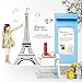 BestGrew Paris Effiel Tower Wall Stickers Home Decals for Living Room Bedroom