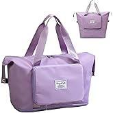 Lightweight Foldable Travel Duffle Bag, Large Capacity Carry On Weekender Bags with Wet Pocket, Water Resistant Workout Sports Gym Bag, Travel Essentials Bag for Travel hospital Weekend