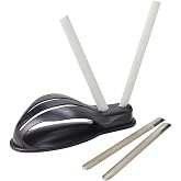 Spyderco Gauntlet Premium Sharpener, Fine/CBN Rods | Easy-to-Use Sharpening System, High-Impact-Plastic Base, Fine/CBN Rods