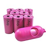  Downtown Pet Supply Disposable Diaper Refill Bags with Free Dispenser, Unscented -   Pink, 180 Bags
