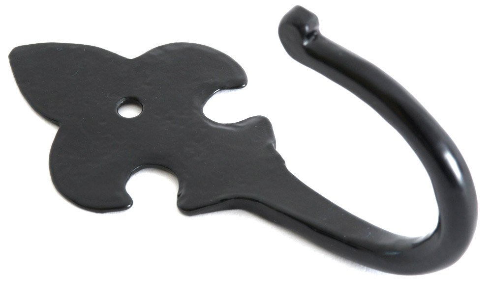 From the Anvil 33834 Fleur de LYS Coat Hook - Black