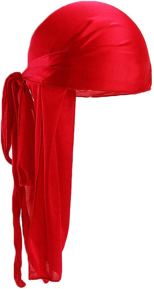 Xinqiao 5 Pcs Unisex Silky Durags Headwrap Headscarf Soft Cap for Hair Waves (Set 1) - Image 3