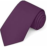 Jacob Alexander Solid Color Mens Tie - Soft-lined Necktie - Timeless Formal Look for Weddings and Business - (Regular Size)
