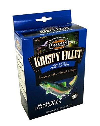 Eastman Outdoors Krispy Fillet Seasoning - Crispy Fish Fry Breading Batter Mix - Pub Style Beer Batter