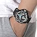 ETEVON Men’s ‘Galaxy’ Fashion Analog Digital Wrist Watch with Double Buckles - EL Back Light - Two Time Zone - 30m Water Resistant - Imported Movement, Stylish Outdoor Sport Watches for Men - Black