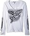 Hot Leathers GLC3121 White, XL Angel Statue Ladies Long Sleeve Biker Tee (White, X-Large)