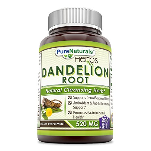 Pure Naturals Dandelion Root 520 Mg 250 Veggie Capsules