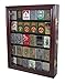 30 Lighters Display Case Wall Cabinet Compatible with Zippo Lighters Military Sport Collectible Match Book Mahogany Finish