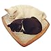 Yeelen Pet Cat Bed Mattress Soft Quilted Cat Cushion Pad Simulated Creative Toast Seat for Cute Animal Catty and Doggy Sleeping Playing Resting (FOAM)
