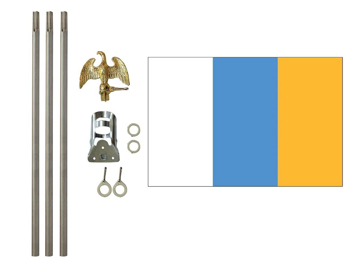 Canary Islands 3x5 ft Outdoor Flag and Flag Pole