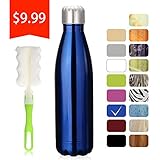 KING DO WAY Double Wall Vacuum Insulated Stainless Steel Water Bottle, 17 oz - Dark Blue