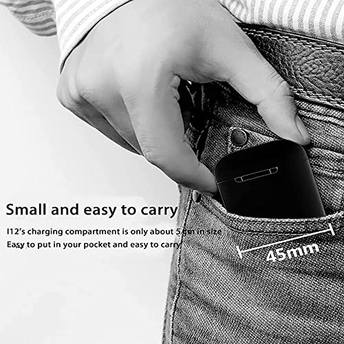 Écouteurs Bluetooth 5.3, Casque sans Fil,Écouteurs sans Fil, Microphone intégré et étui de Chargement, réduction de Bruit stéréo 3D HD pour Casques Apple Airpods/Android/iPhone