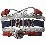 Minnesota Twins Bracelet, Minnesota Twins Jewelry and Perfect Baseball Bracelet