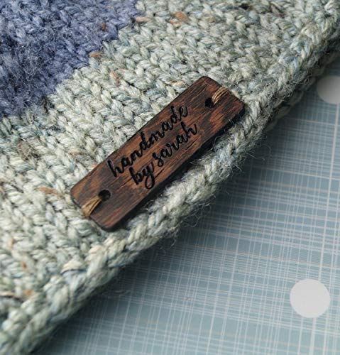 image for KMK Studio Custom clothing labels, wooden garment labels, personalized