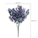 NAHUAA 4Pcs Artificial Plastic Plants for Outdoor Purple Fake Greenery Shrubs Bushes Table Centerpieces Arrangements for Home Kitchen Office Windowsill Garden Decorations Spray