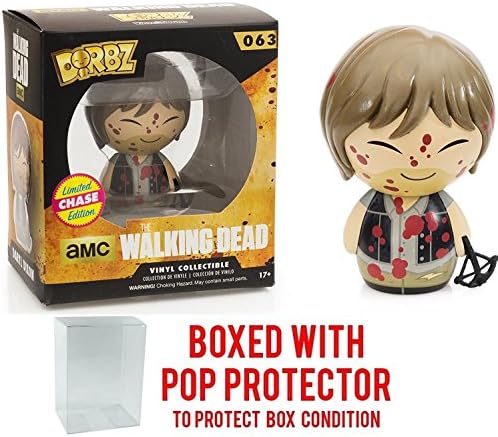 Funko Dorbz: Walking Dead - Bloody Daryl Dixon CHASE Vinyl Figure (Bundled with Pop BOX PROTECTOR CASE)