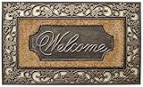 A1 Home Collections Rubber and Coir Dirt Trapper Heavy Weight Large Welcome Doormat