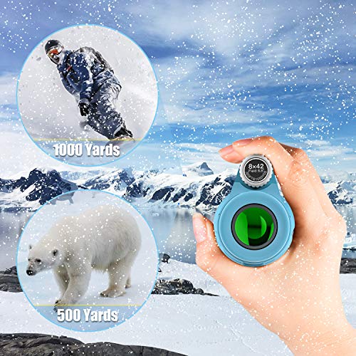 Emarth Hawkeye Monocular 8x42 High Power Bak4 FMC Compact Telescope for Hunting Boating Wildlife Blue