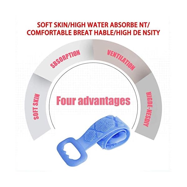 Yolistar-Silicone-Bath-Body-Brush-Body-Back-Shower-Scrubber-Long-Bath-Brush-for-Shower-Exfoliating-SPA-Massage-Skin-Care-Cleansing-Easy-to-Clean-Lathers-Well-Eco-Friendly Yolistar Silicone Bath Body Brush, Body Back Shower Scrubber Long Bath Brush for Shower Exfoliating SPA Massage Skin…