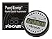 Xikar PuroTemp Round Digital Hygrometer - Sleek Brushed Aluminum Design for Cigar Humidors - Accurate Temperature & Humidity Monitoring, 10 Second Refresh Rate, Pre-Calibrated, Battery Included