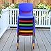 ECR4Kids School Stack Resin Chair, Indoor/Outdoor Plastic Stacking Chairs for Kids, 10 inch Seat Height, Assorted Colors (6-Pack)