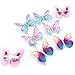 Elesa Miracle Infants Baby Girl Hair Clips Toddlers Infants Kids Hair Glitter Butterfly Clips Barrettes Butterfly Mini Claw Clips Baby Girl Hair Accessories, 54pcs