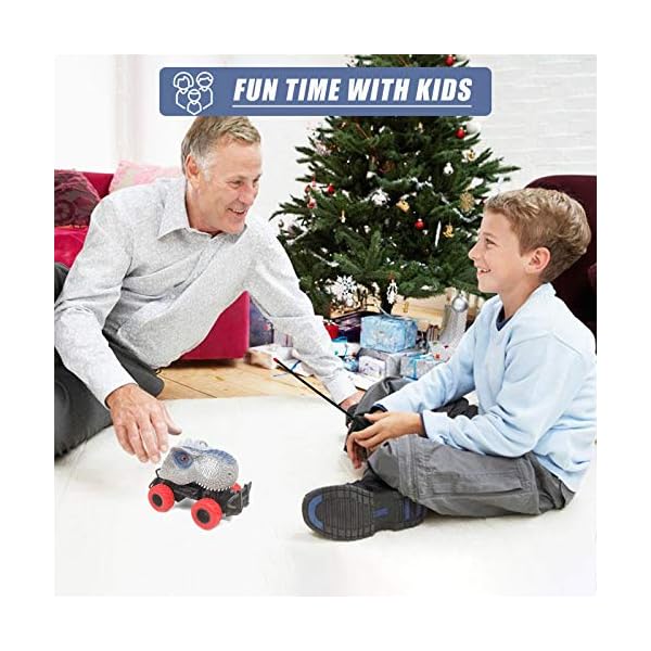 Remote Control Dinosaurs Car Toys with Lights 1:34 Scale - Best Gift Toy for Kids
