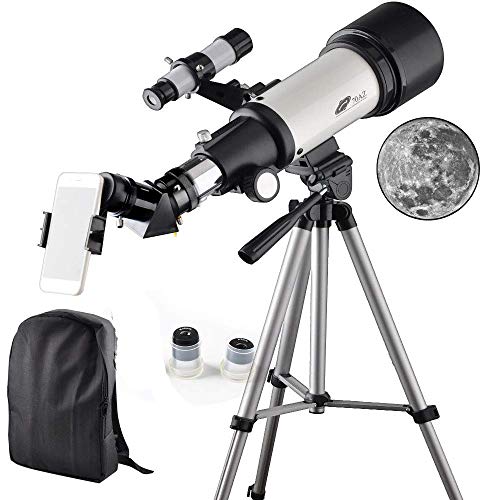 Telescope 70mm Apeture 400mm AZ Refractor Scope- Travel Scope for