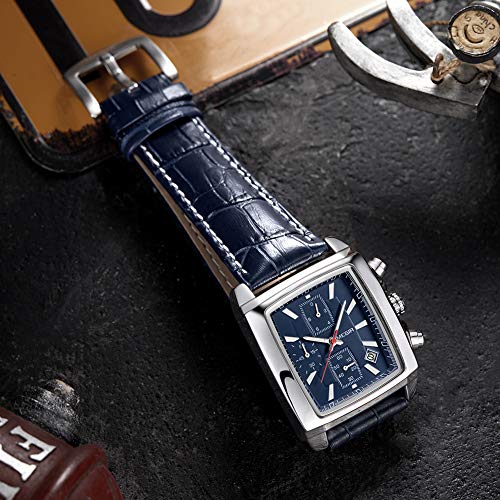 MEGIR-Mens-Business-Analog-Chronograph-Luminous-Rectangle-Quartz-Watch-with-Stylish-Leather-Strap-for-Sport-Work