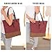 ArcEnCiel Women's Canvas Shoulder Hand Bag Tote Bag (Maroon)