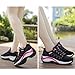 JINGJING Women's Lightweight Athletic Running Shoes Black Mesh Breathable Sports Fitness Jogging Sneakers