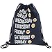 Dimayar 18''X13.75'' Emoji Sackpack Team Training Gymsack Drawstring Backpack Sack Bag for Girls School Backpacks