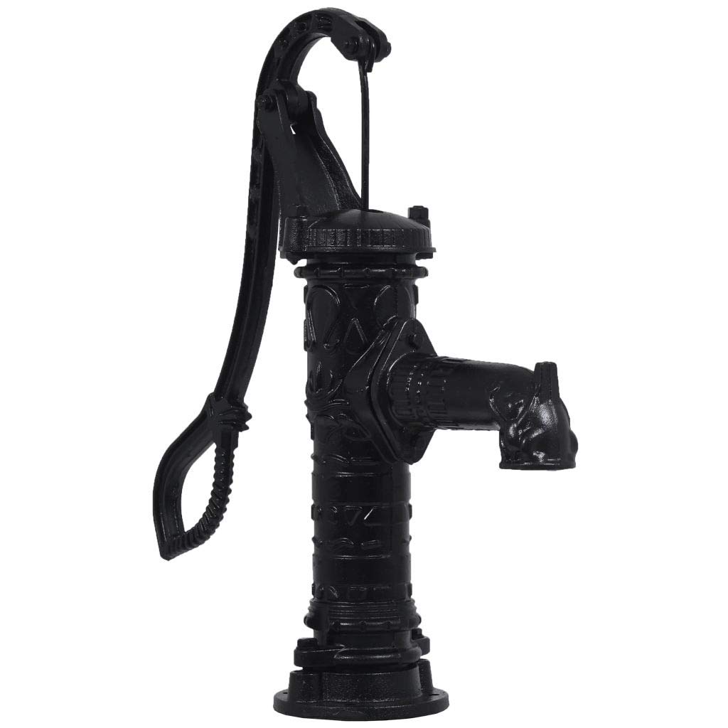 Festnight Cast Iron Garden Hand Water Pump Antique Hand Well Pump Vintage Style Black 40x15x68 Cm For 38 Mm Connection Buy Online In Guernsey At Guernsey Desertcart Com Productid 85794070