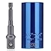 Universal Socket, BLENDX Multi-function 7mm to 19mm Universal Sockets Metric Wrench Power Drill Adapter Socket Professional Repair Tools, blue