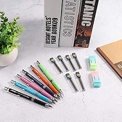 EXCELFU Mechanical Pencil Set, 6 Pieces 0.7 mm