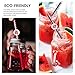 50Pack Reusable Metal Straws Drinking Straws For Smoothie Wide Diameter Straw 8.5Inch LongTumblers Stainless Steel Straws