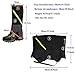 ayamaya Hiking Gaiters Waterproof Kids’ Snow Leg Gaitors, Breathable High Boots Children Snake Ski Gaiters for Outdoor Sports Walking Hunting Climbing Mountain Snowboarding (Adult- Black)