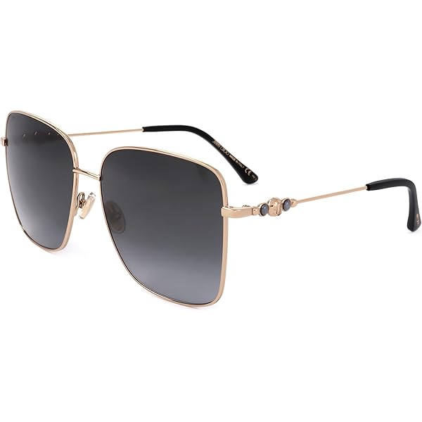 JIMMY CHOO ウェラ スクエア フレム サンクラス VELLAS PY3HAB VELLA/S sunglasses Copper Gold | SmartBuyGlasses US