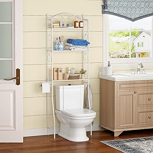 Function Home 3Tier Over The Toilet Storage Shelf, Bathroom Organizer