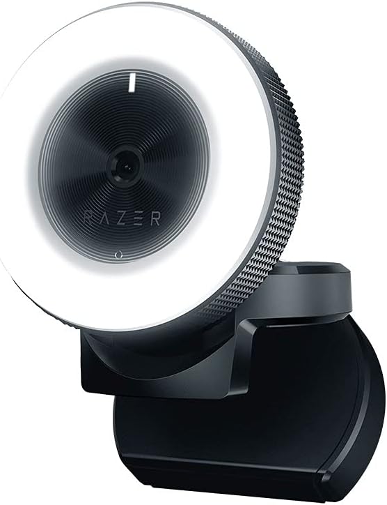 Razer Kiyo 1080p 30 FPS/720 p 60 FPS Streaming Webcam with Adjustable Brightness Ring Light, Built-in Microphone and Advanced Autofocus: Computers & Accessories
