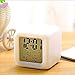 Scenstar Kids Clock Digital Alarm clocks 7 Colors Changing Digital Alarm Clock with Multi-function Thermometer Night Glowing for Bedroom&Table,School Desk