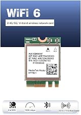Potadak MT7921 WiFi 6 AX200 Desktop Laptop Card 2.4G 5G Gigabit Bluetooth 5.2 view 2