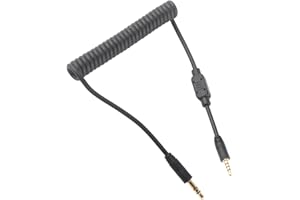 aqxreight Flash Sync Cable3 5mm Flash Sy Sync Cable 3 5mm Male to Male Coiled Cord for Camera G F Series Cable3 5m C CableDSL