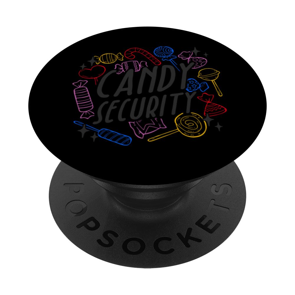 Candy Security Party Organizer Sweets Bodyguard Sugar Lover PopSockets Swappable PopGrip