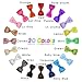 Shemay 20 Pairs Tiny 2 inches Hair Bows Fully Covered Hair Clips for Baby Girls Toddlers Infants