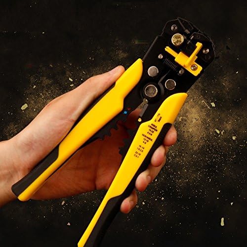 Self-Adjusting Easy Wire-Stripper and Vise Grip,Yellow