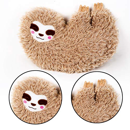 fuzzy sloth pillow